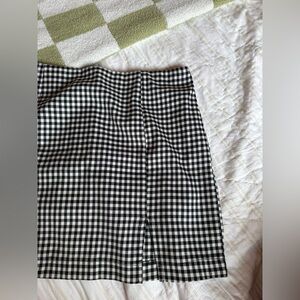 plaid mini skirt